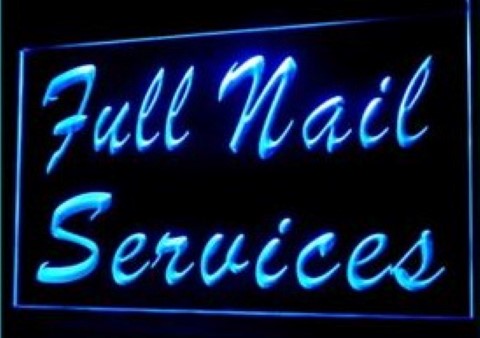 Full Nail Services LED Neon Sign